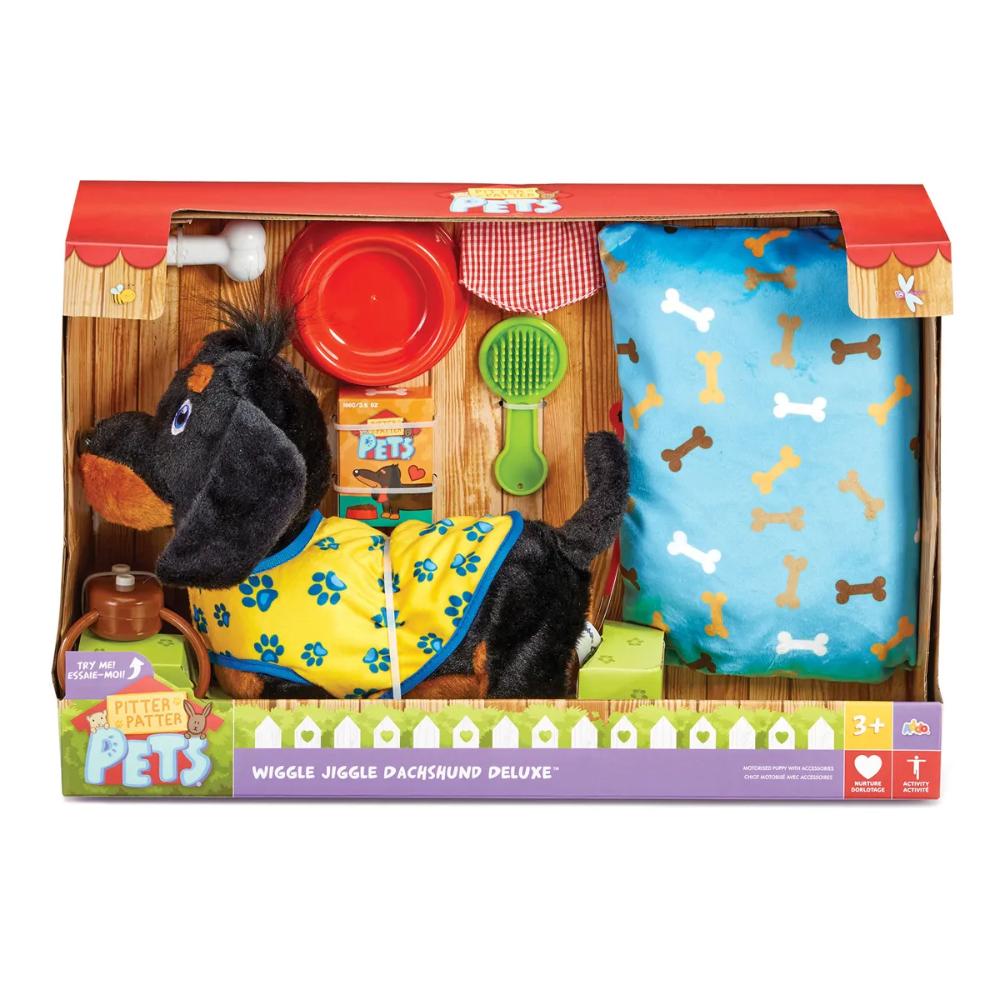 آدو - دمية تفاعلية بيتر باتر - كلب داشهند ديلوكس ويجل جيجل