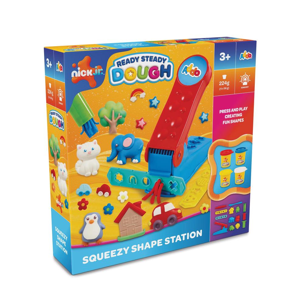 Addo - Nick Junior Ready Steady Dough Squeezy Shape Station Play Dough Set