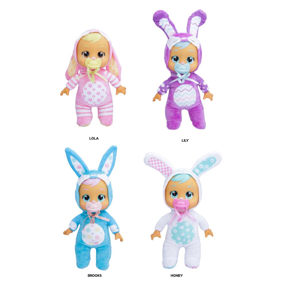 BFF - Cry Babies Bunnies Tiny Cuddles Baby Doll Cries Real Tears - 1pc - Assorted - Style May Vary