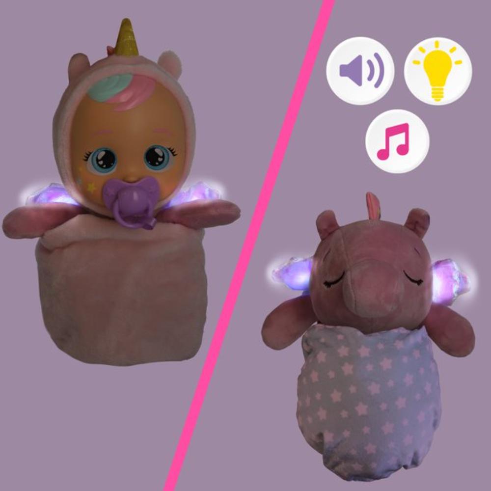 Bff - Cry Babies Goodnight Friends 2-in-1 Luna And Poppy Baby Doll In Unicorn-themed