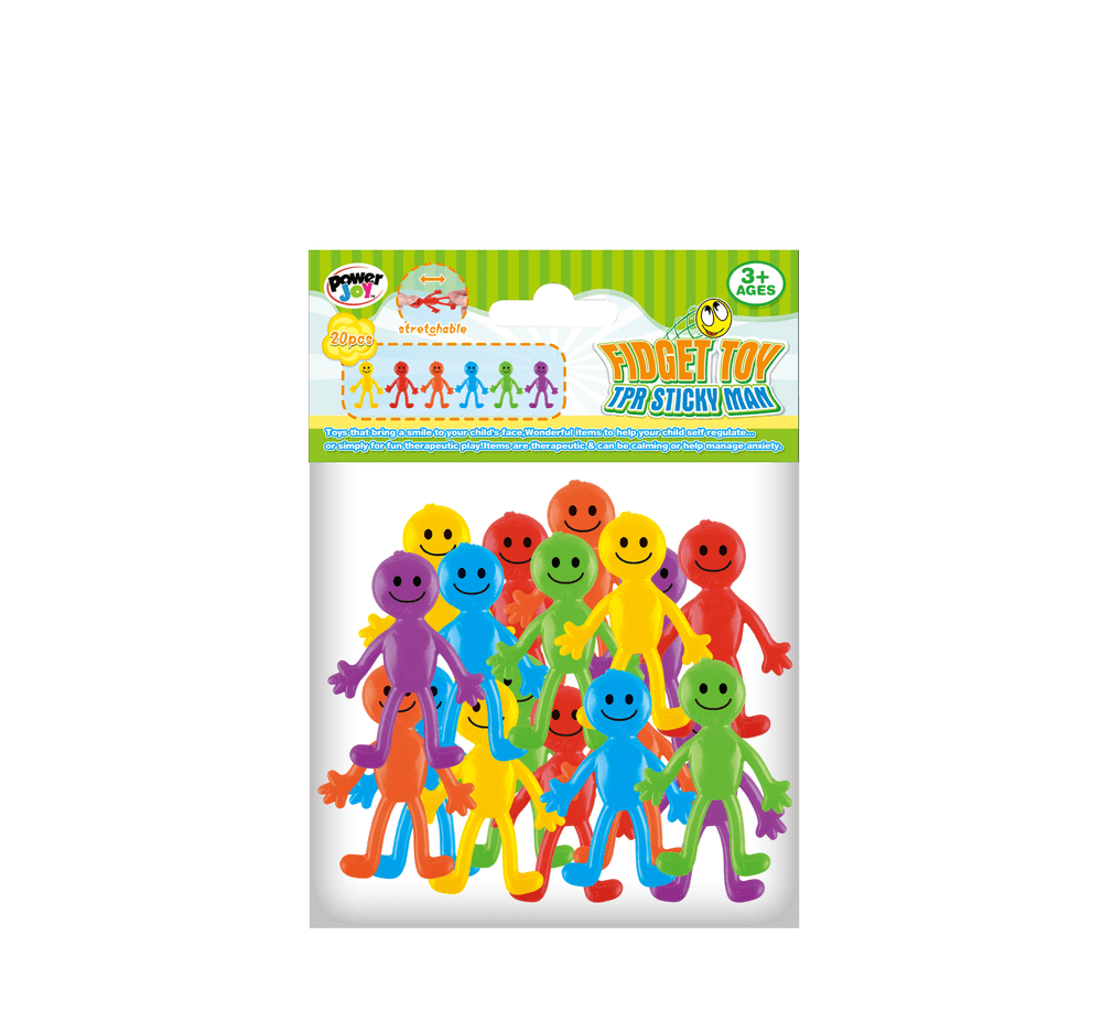 Power Joy - Sticky Man Fidget Toy - 20 Pcs