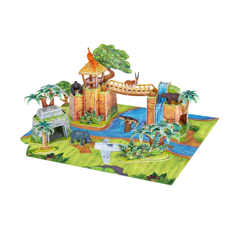 National Geographic - Kids 3D Jungle Adventure Puzzle - 65 Pcs