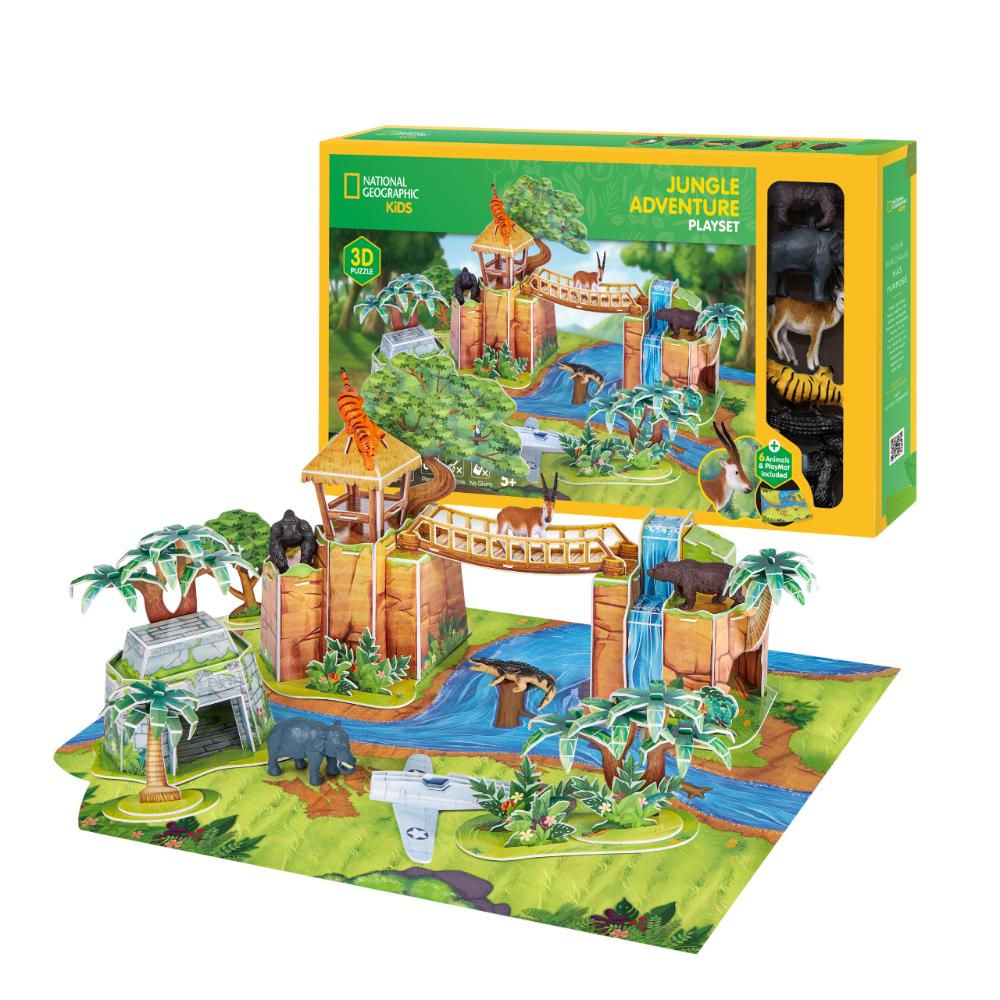 National Geographic - Kids 3D Dino Mountain Puzzle - 54 Pcs