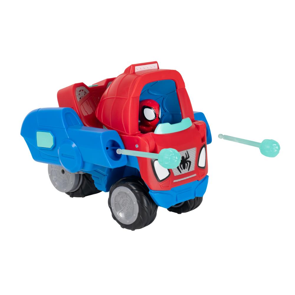 Marvel - 2-In-1 Spidey N Friends Transforming Web Wave-Cruiser Vehicle Playset - Multicolor