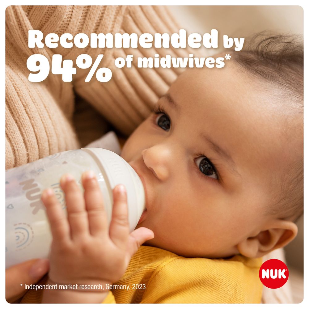 Nuk - Perfect Match Baby Bottle Teat - Medium - Pack of 2