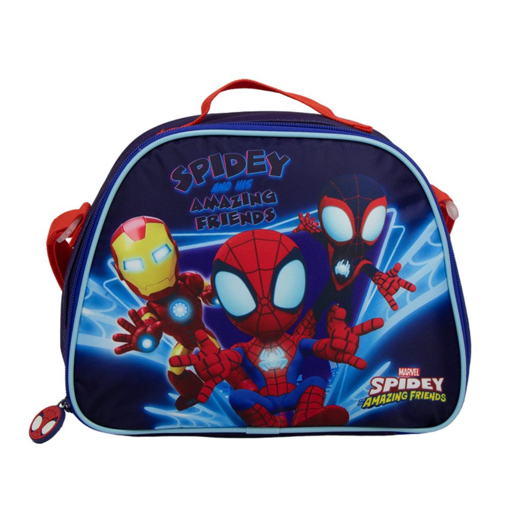 سبايدرمان - شنطة غداء معزولة - أزرق