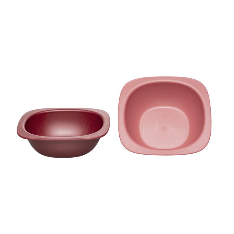 Nip Stackable & Eco-Friendly Toddler Feeding Bowl 2pcs - Red