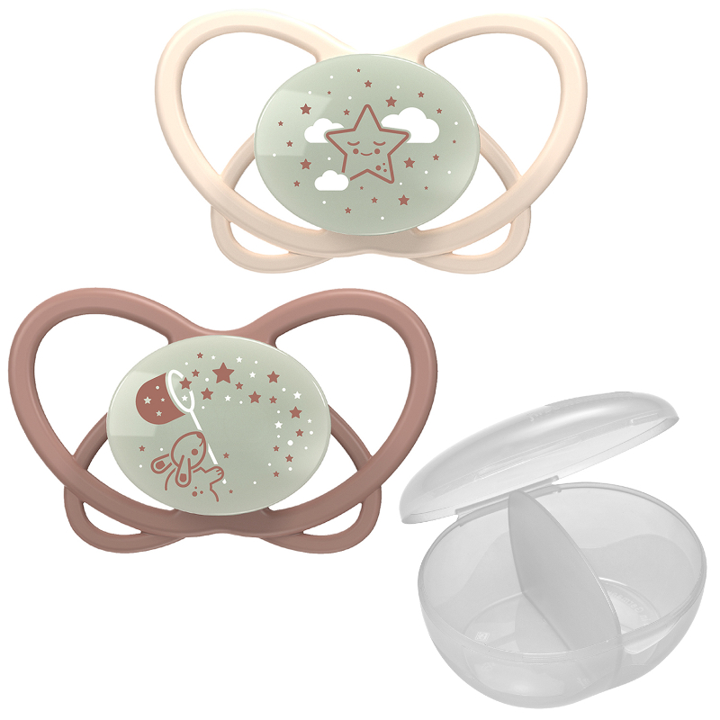 نيب - لهاية تقويمية صديقة للبيئة بشكل فراشة ليلية مع علبة تعقيم - عدد 2