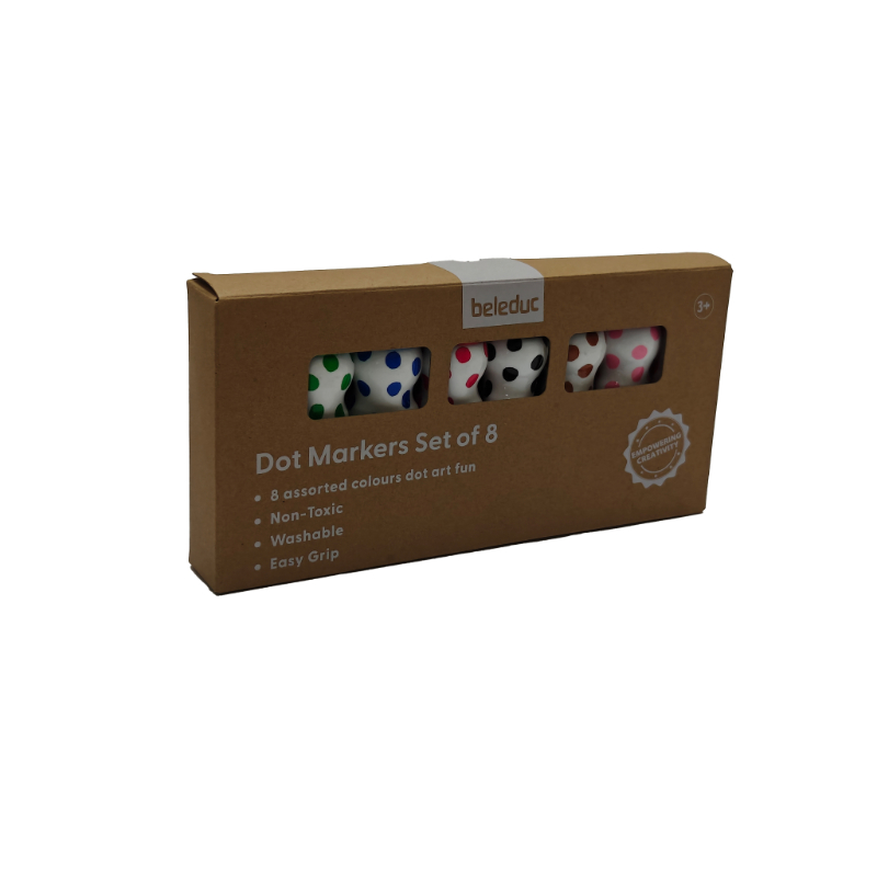 بيليدوك - أقلام تلوين بالنقاط - متعددة الألوان - 8 قطع