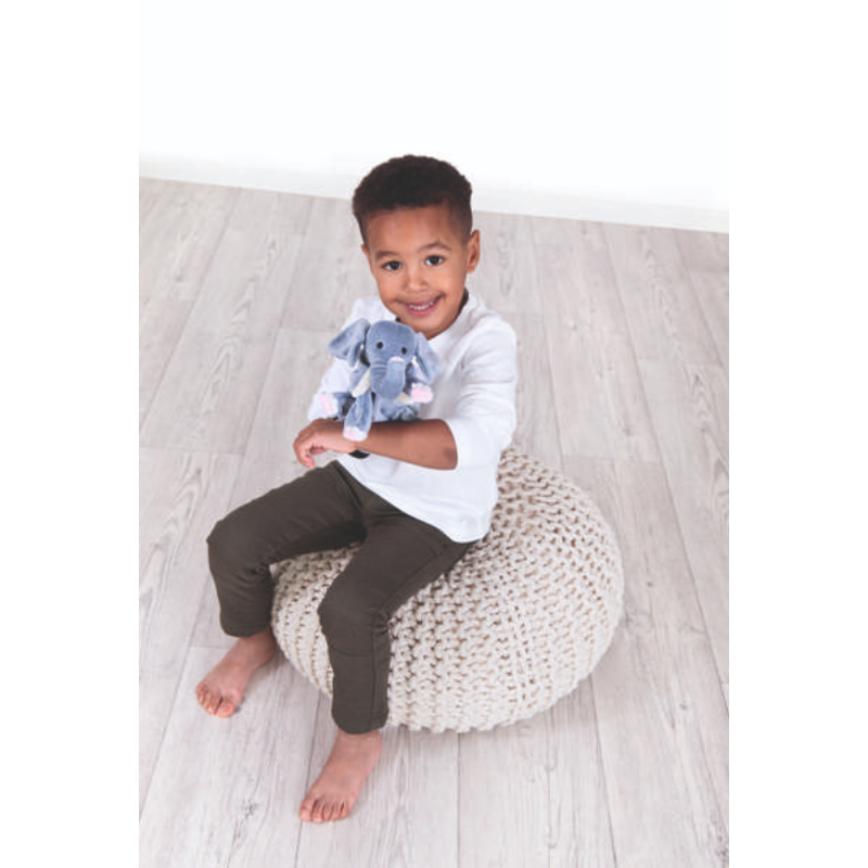 بيليدوك - دمية يدوية - فيل - رمادي - 29 سم