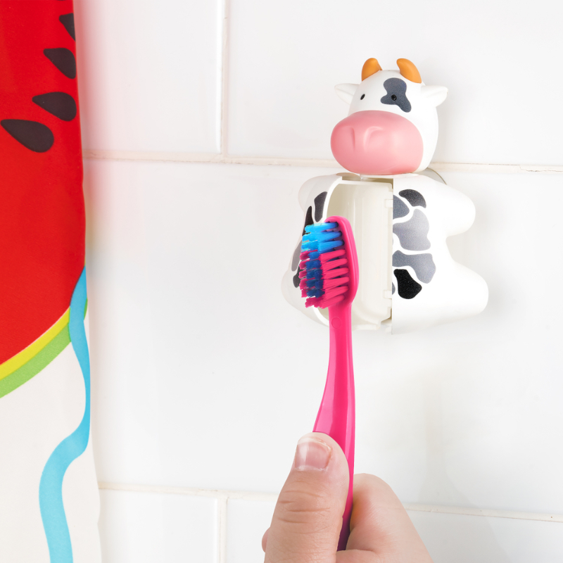 Flipper - Toothbrush Cover Bundle - Fun Animal Series - Cow & Elephant