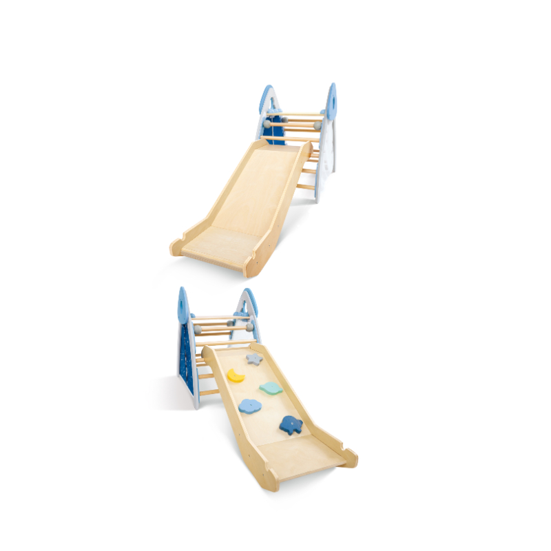 Hape - 4-In-1 Climb & Slide Gym Set - Multicolor - 4 Pcs