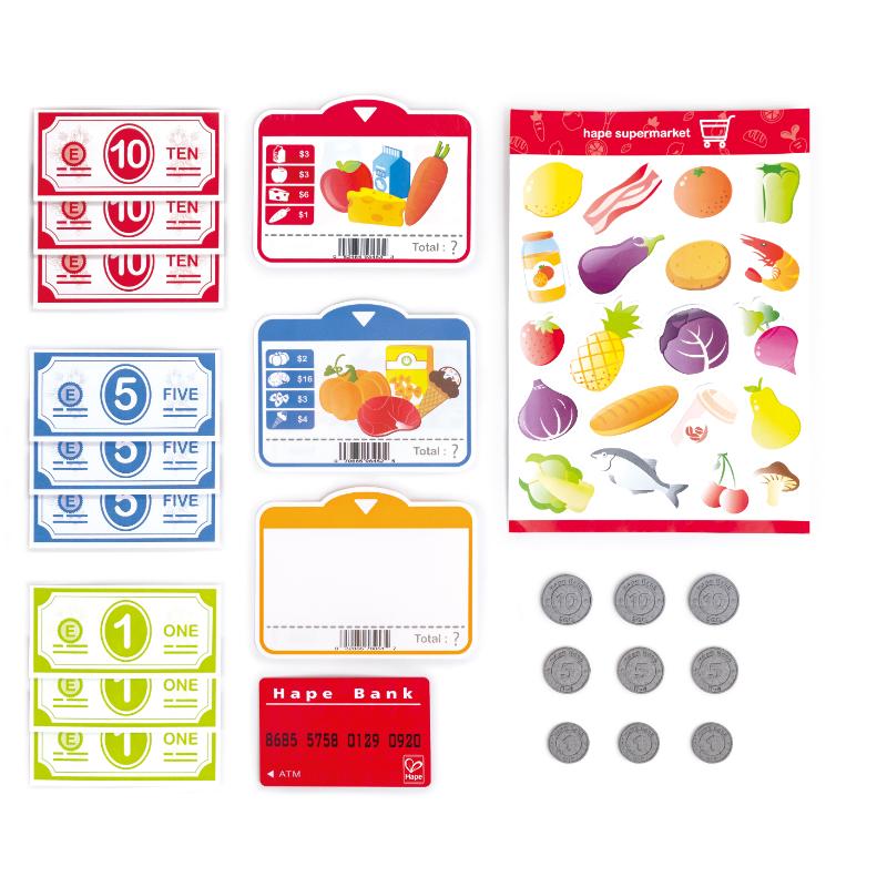 Hape - Beep 'n' Buy Toy Cash Register Kitchen Playset