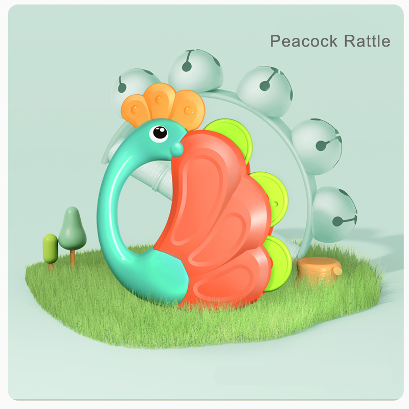 Hola - Peacock Orchestra Rattle Baby Teether