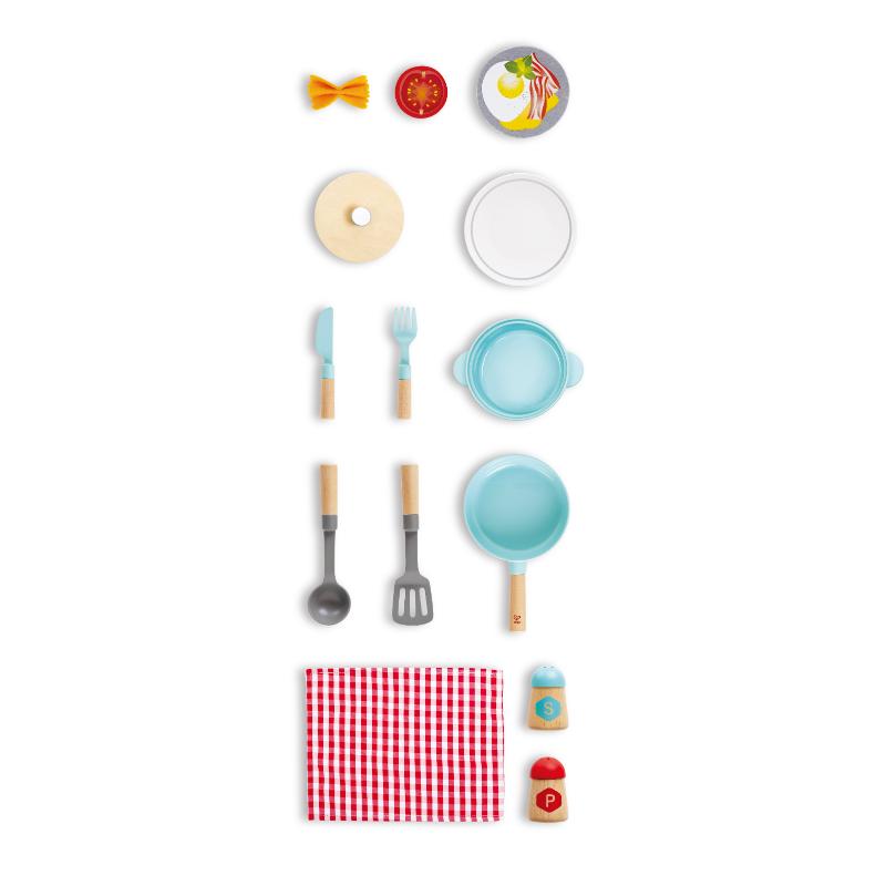 Hape - Little Chef Cooking & Serve Play Set - 21pcs