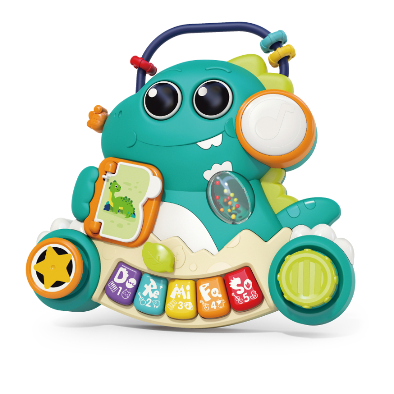 Hola - 2-In-1 Discover Dinosaur Interactive Light & Musical Toy - Multicolor