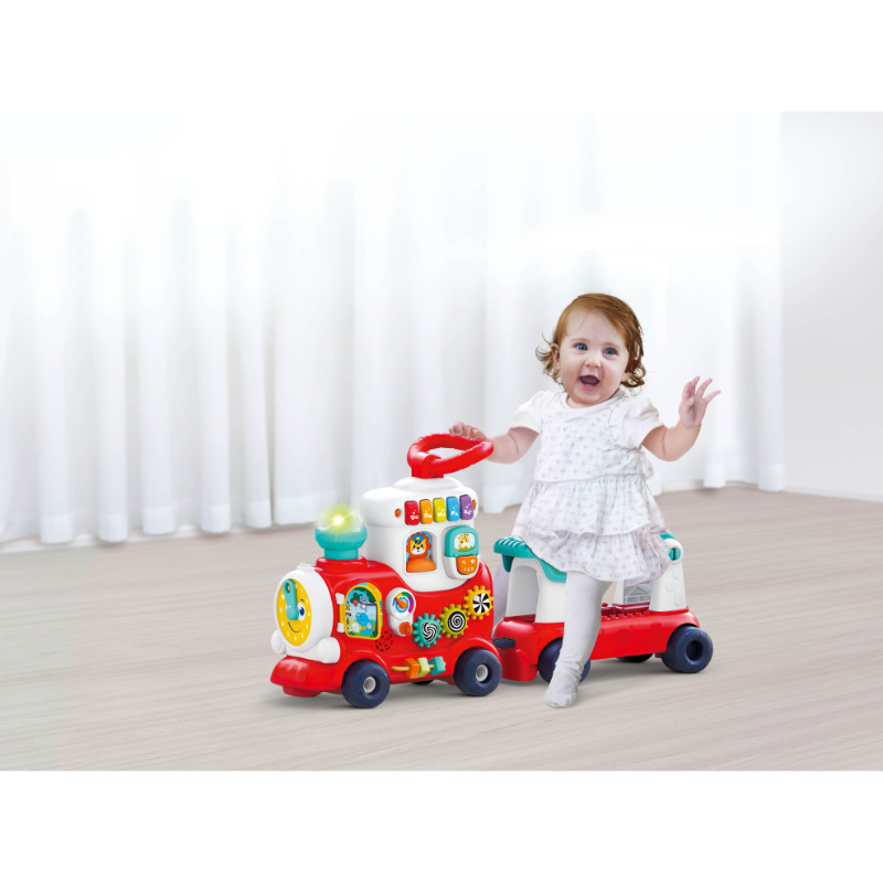 Hola - 4-In-1 Push Walker And Ride-On Learning Train