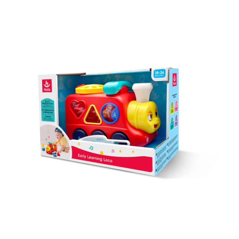 Hola - 3-In-1 Early Learning Loco - Multicolor