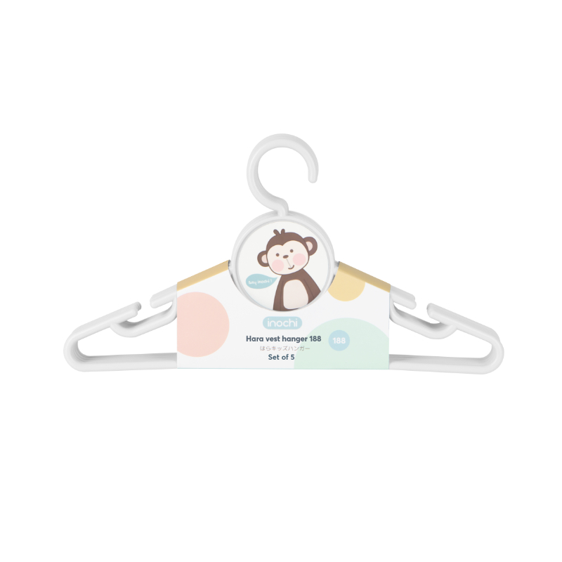 Inochi - Hara Baby Cloth Hanger 188 - 5pcs - White