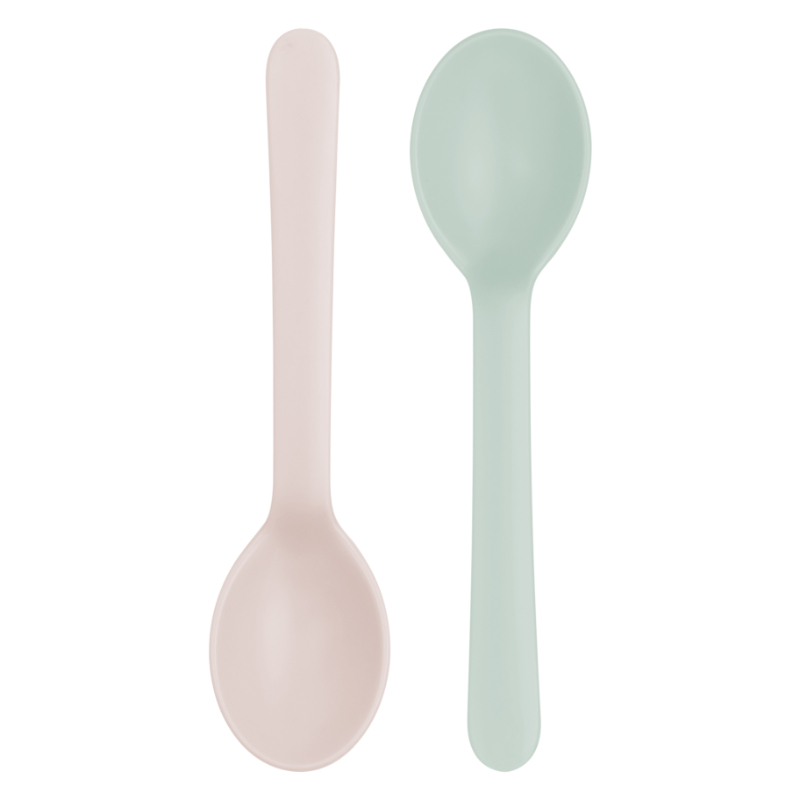 Inochi Amori Spoons 4pc Set - Milky Orange, Light Blue, Light Pink, Tea Green