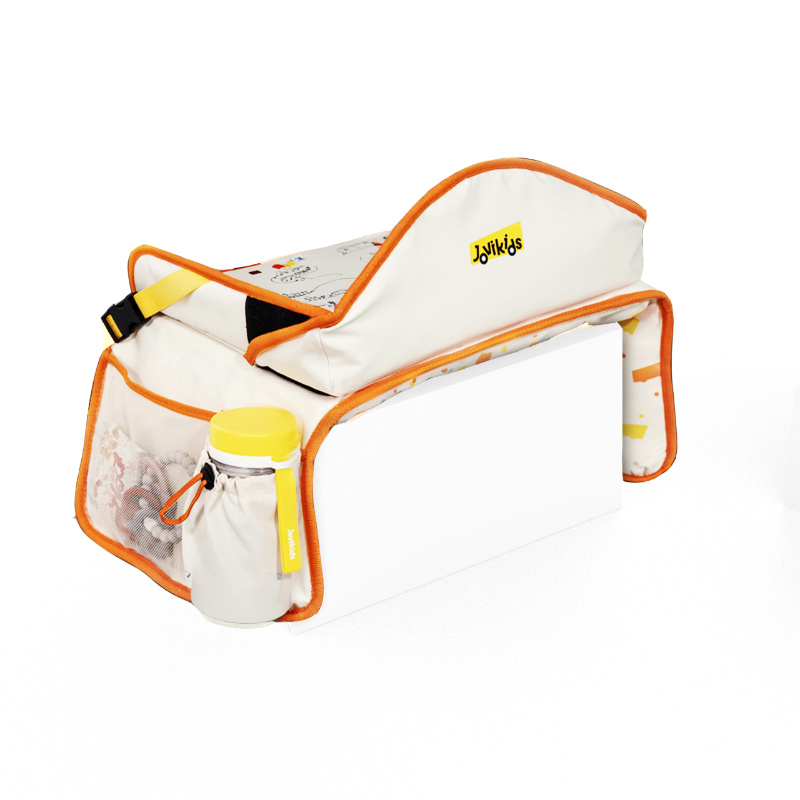 Jovikids - Travel Tray Car Seat Activity Organizer Only - Orange/Beige