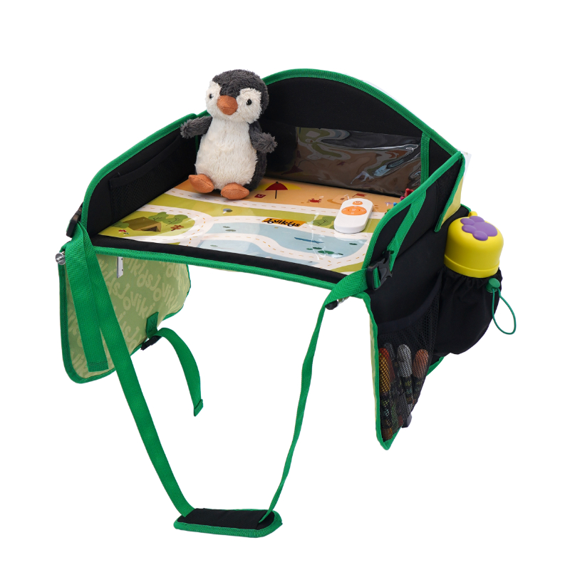 Jovikids - Travel Tray Car Seat Activity Organizer Only - Green/Black