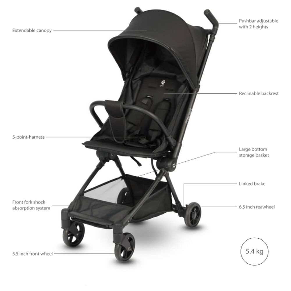 Qplay - Mega Pro Lightweight Travel Stroller