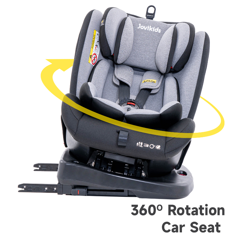 جوفيكيدز - مقعد سيارة أنجيلا إيزوفكس دوار - أسود