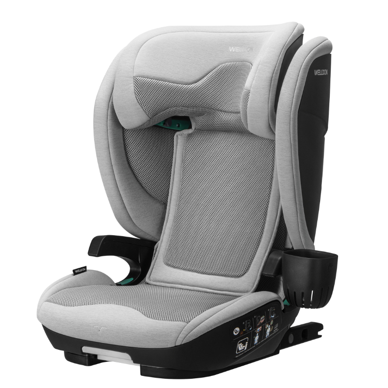WELLDON Cocoon Travel 2 I-Size High Back Booster Car Seat - Moonstone - 100-150 cm