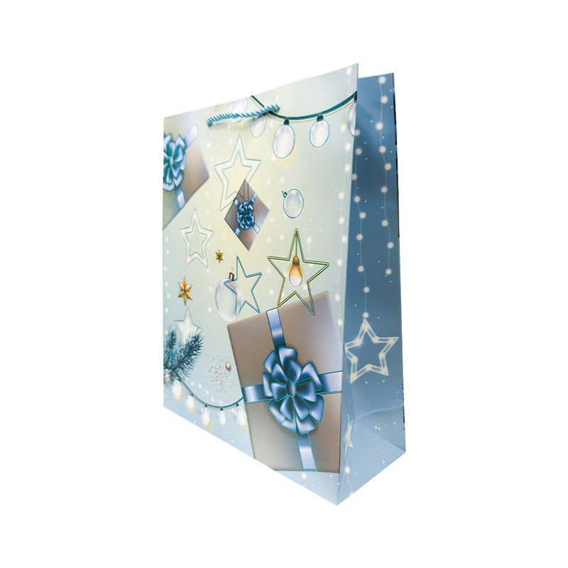 Ajooba - Christmas Festive Gift Bag - Icy Star - Large