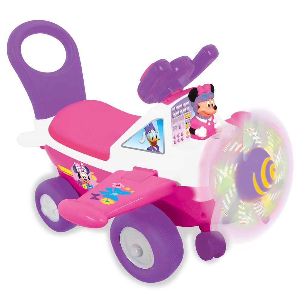 Kiddieland - Lights and Sounds Minnie Activity Plane - Pink