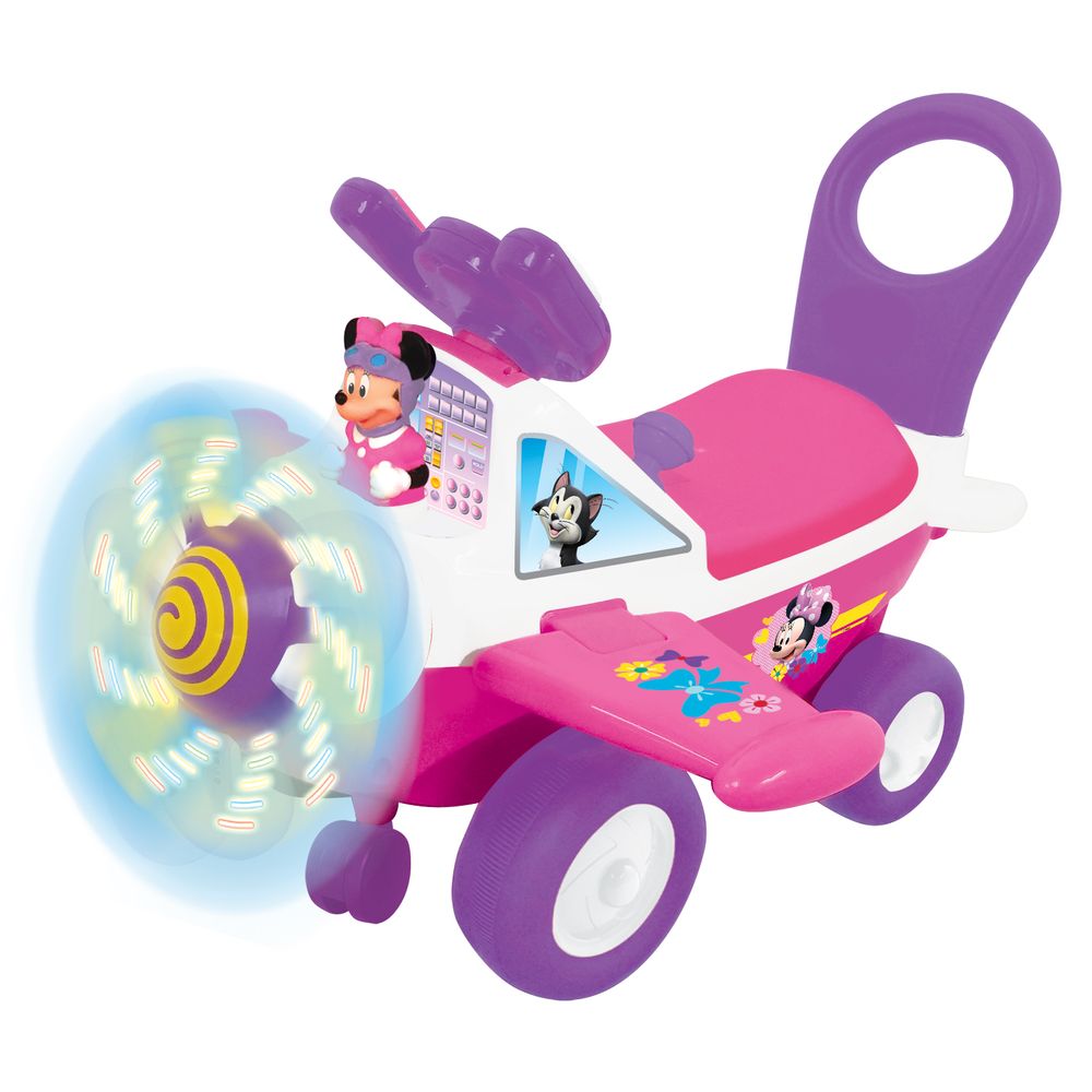 Kiddieland - Lights and Sounds Minnie Activity Plane - Pink