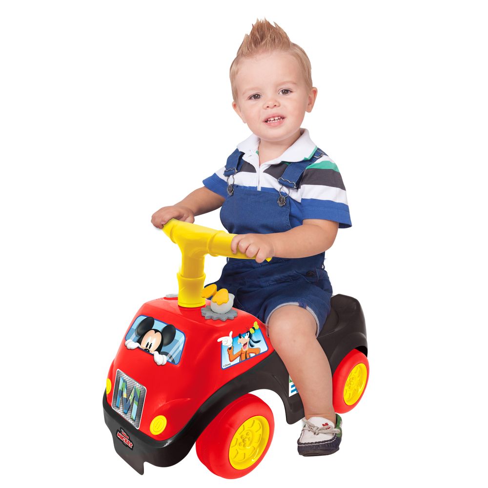 Kiddieland - Mickey Activity Ride-On - Lights & Sounds - Red