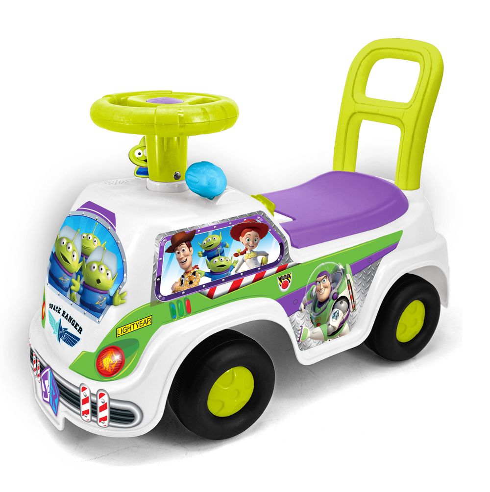 Kiddieland - Lights 'n' Sounds Space Adventure Ride-On - White