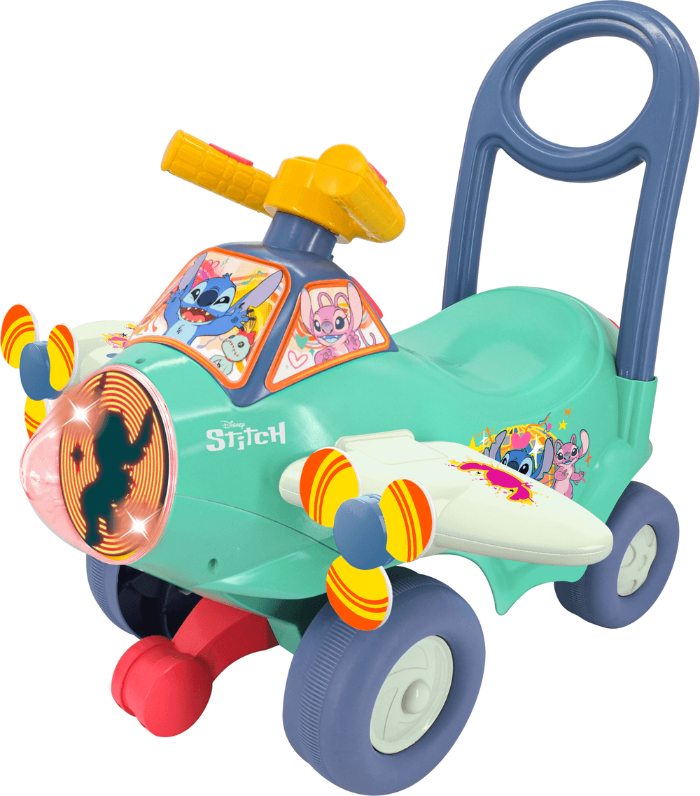 Kiddieland - Lights and Sounds Stitch Animated Plane - Green
