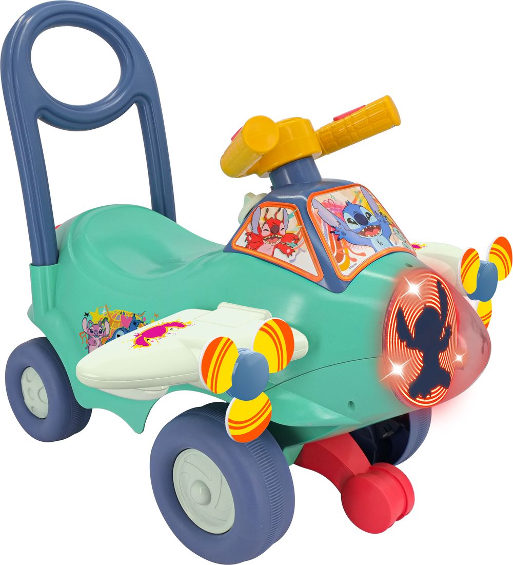 Kiddieland - Lights and Sounds Stitch Animated Plane - Green