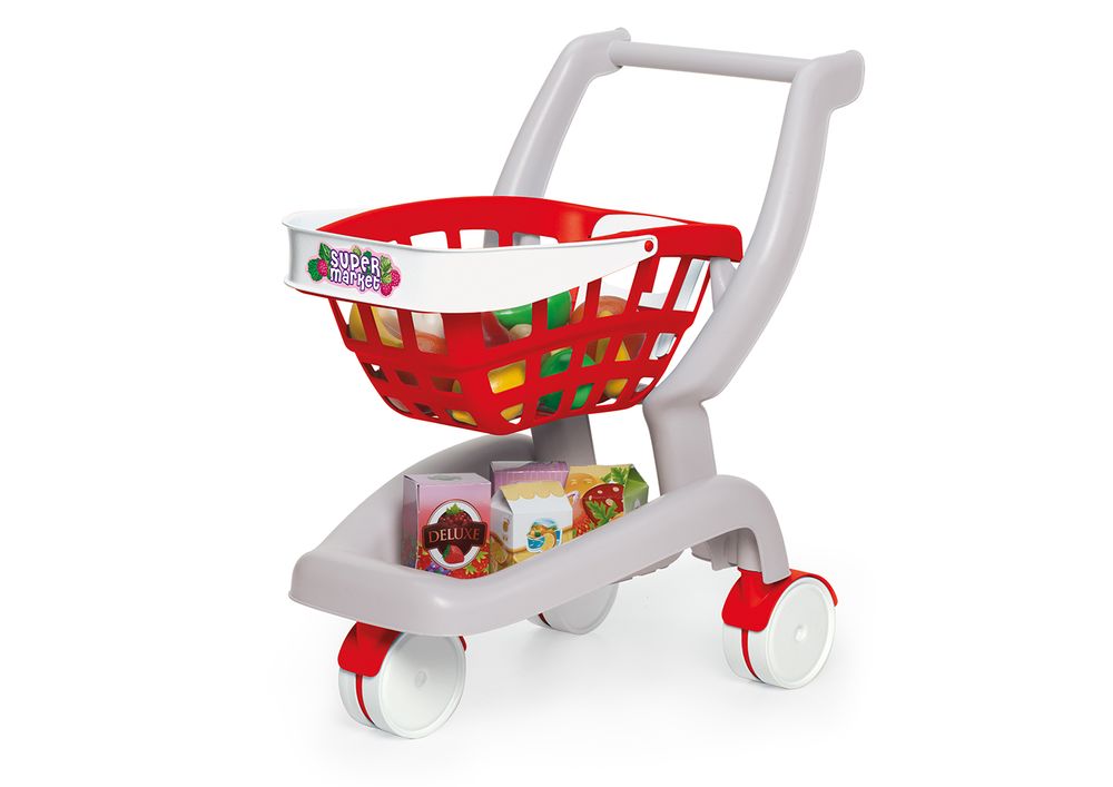 Chicos - 2-In-1 Great Supermarket Trolley Playset - Multicolor - 18 Pcs
