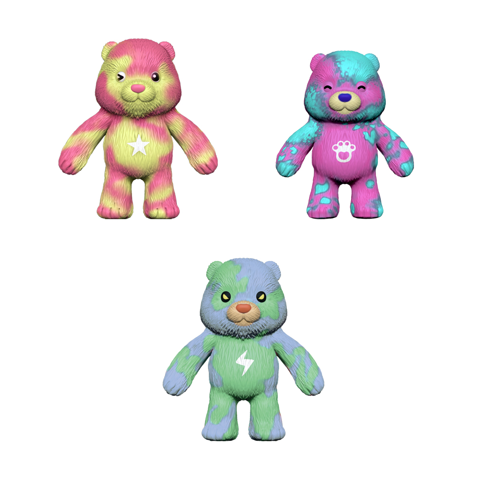 شخصية قابلة للتجميع من سلسلة دببة التاي داي من ستريتشابالز - قد يختلف التصميم - قطعة واحدة - 14 سم