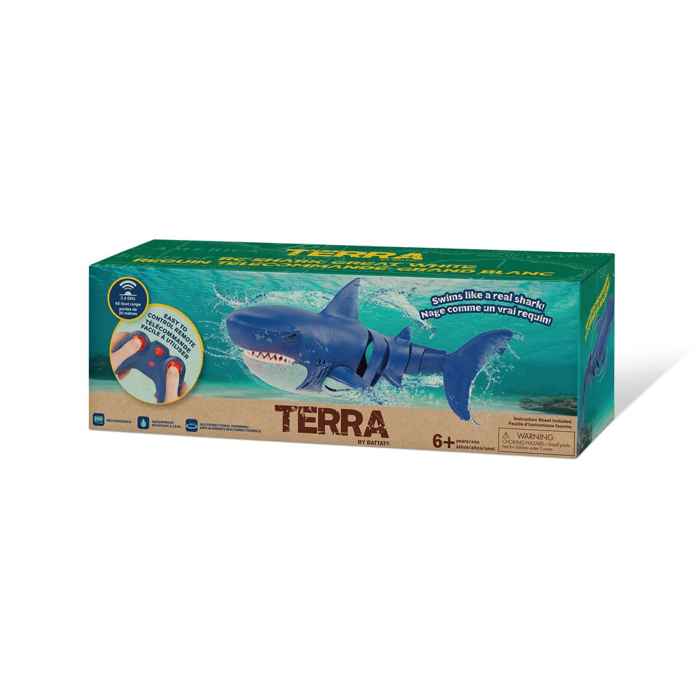 Terra - Remote Control Shark Toy - Blue