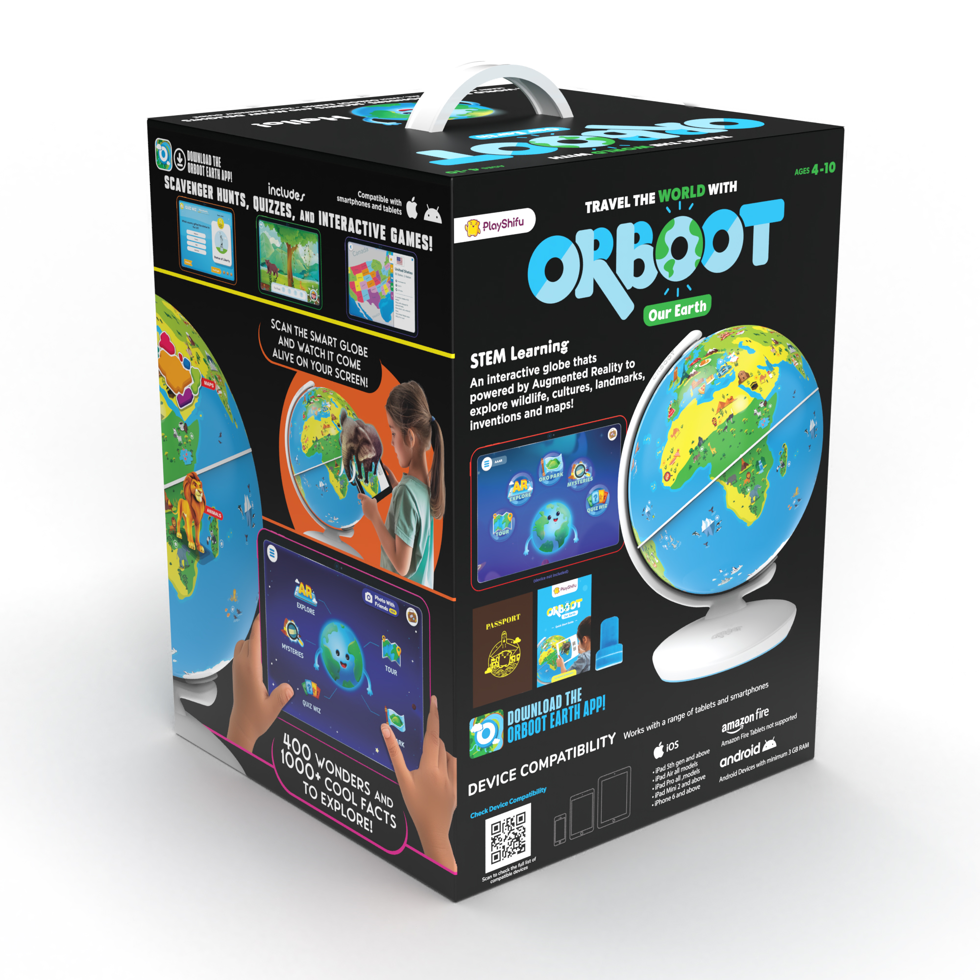 Playshifu - Orboot Earth Smart Educational Globe - Blue