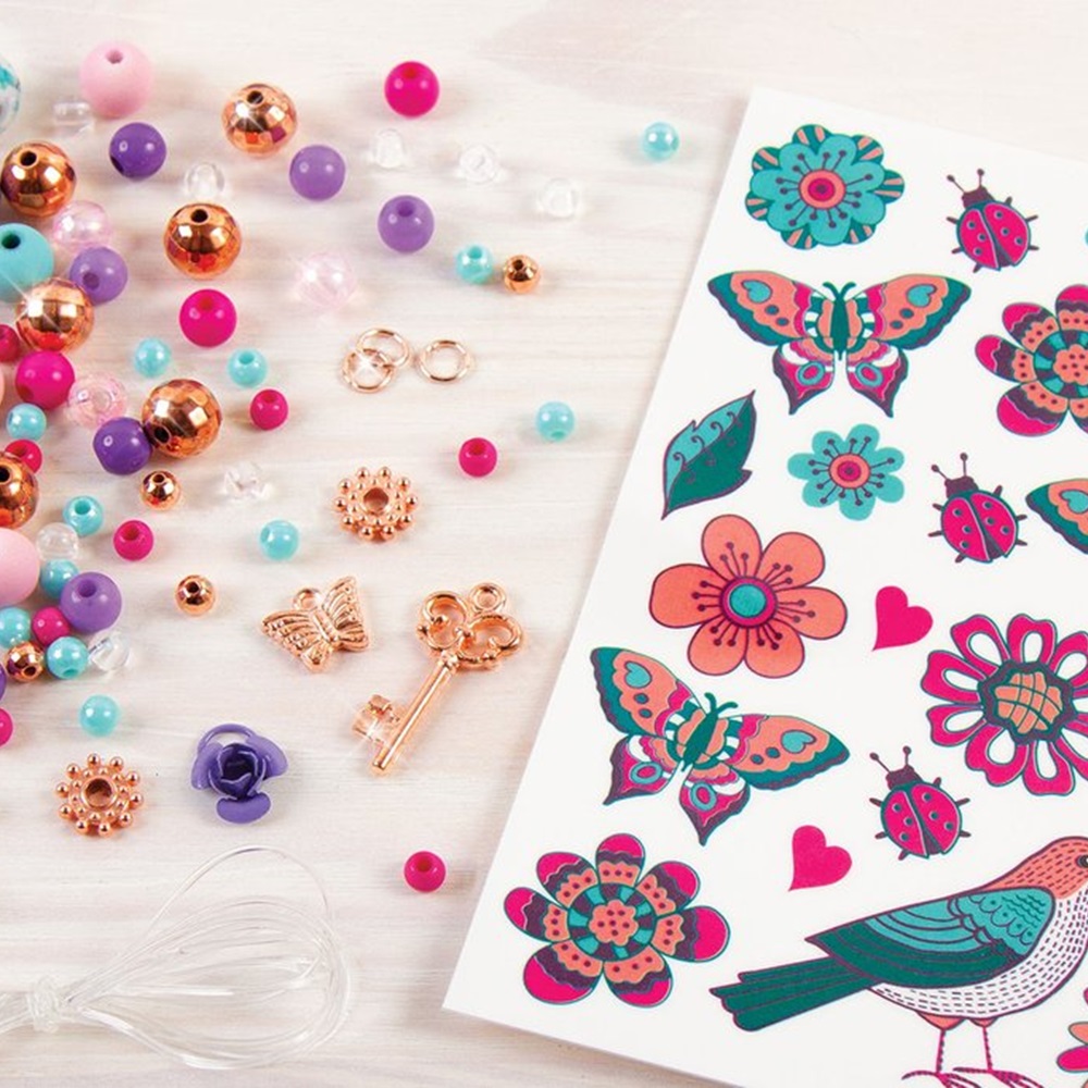 ميك ات ريل - مجموعة صنع أساور التعليقات بيدازلد الإبداعية - 95 قطعة