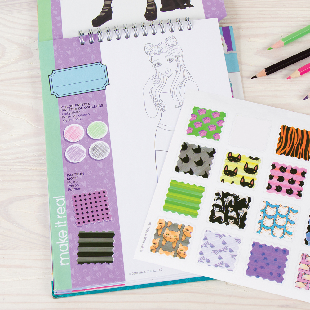 Make it Real - Pretty Kitty Fashion Design Sketchbook Kit