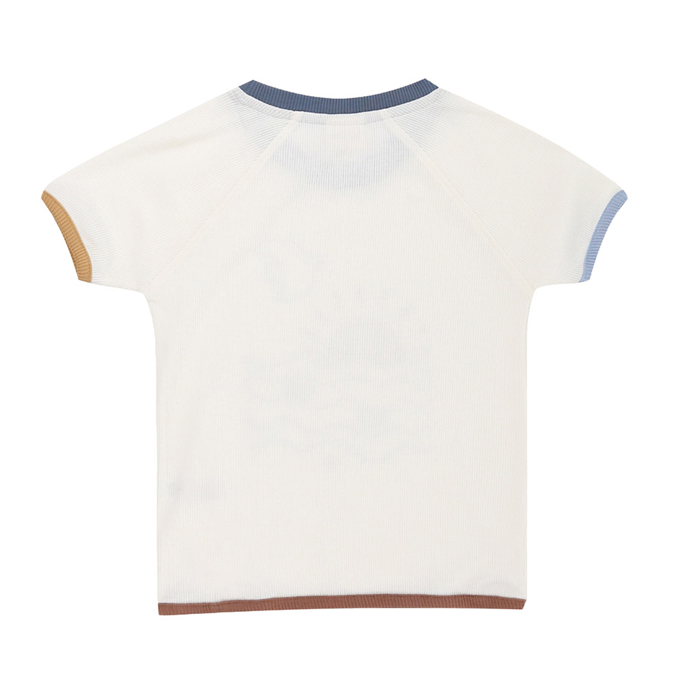 Turtledove London - 2pc-Set - Kids Nature Printed T-Shirt & Shorts - White