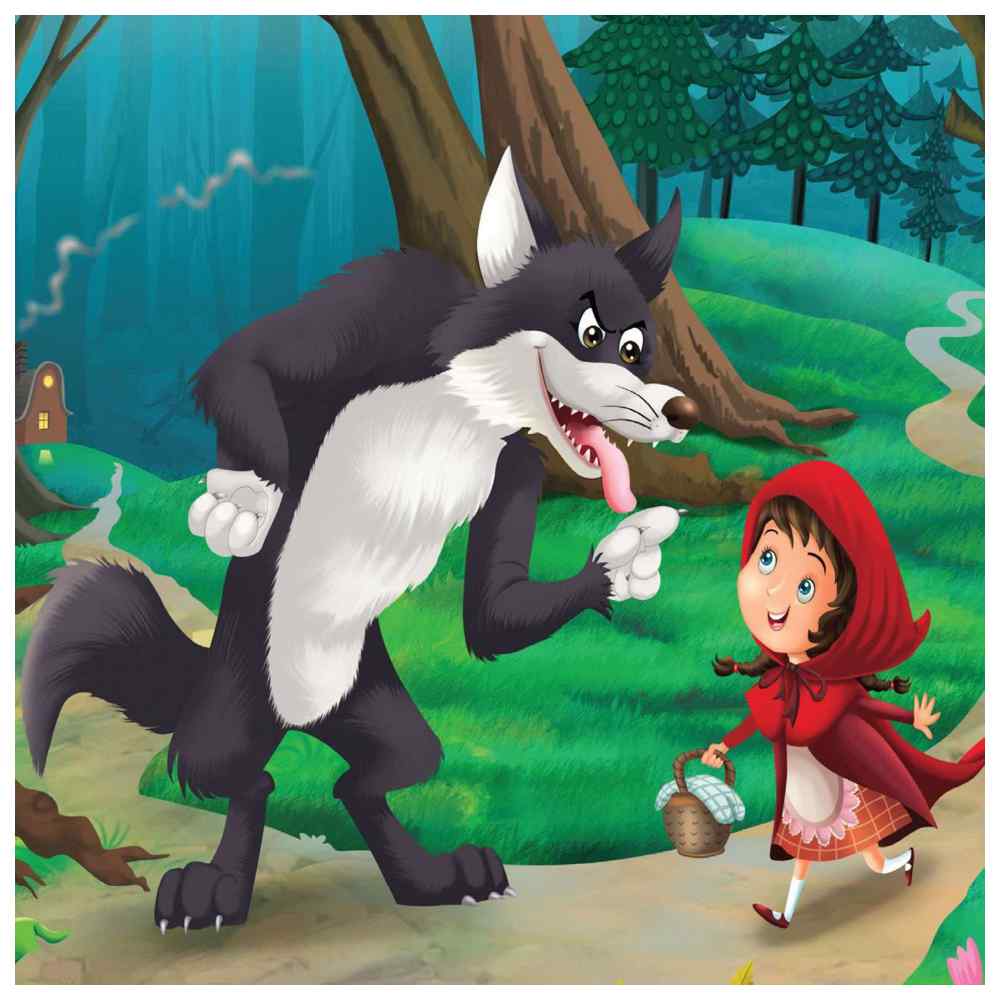 Book With Jigsaw Puzzle Set - Little Red Riding Hood - 30 Pcs