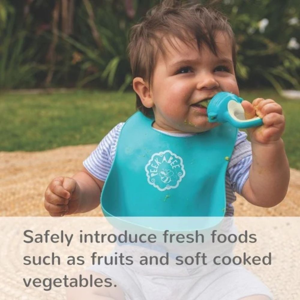 Little Angel Baby Fruit Feeder Silicone Pacifier 3M - Green/White