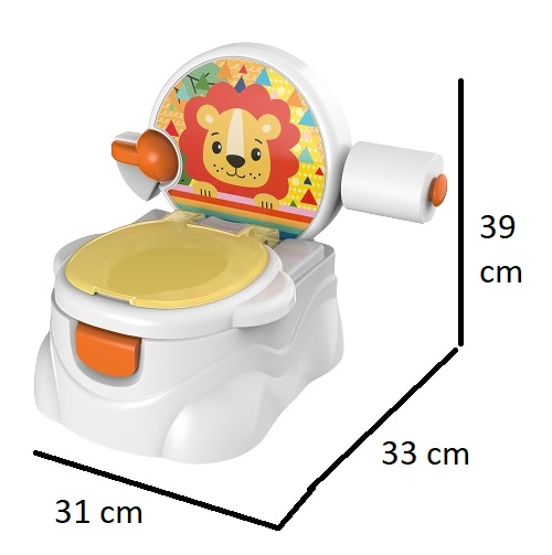 Little Angel Baby Potty Seat Training Toilet Chair With Lid - Yellow