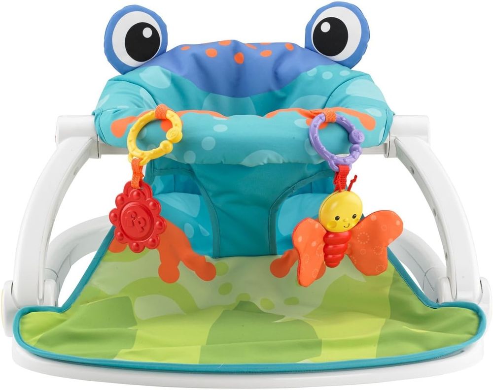 Konig Kids - Baby Sit-Me-Up Floor Seat with Toys - Blue Green