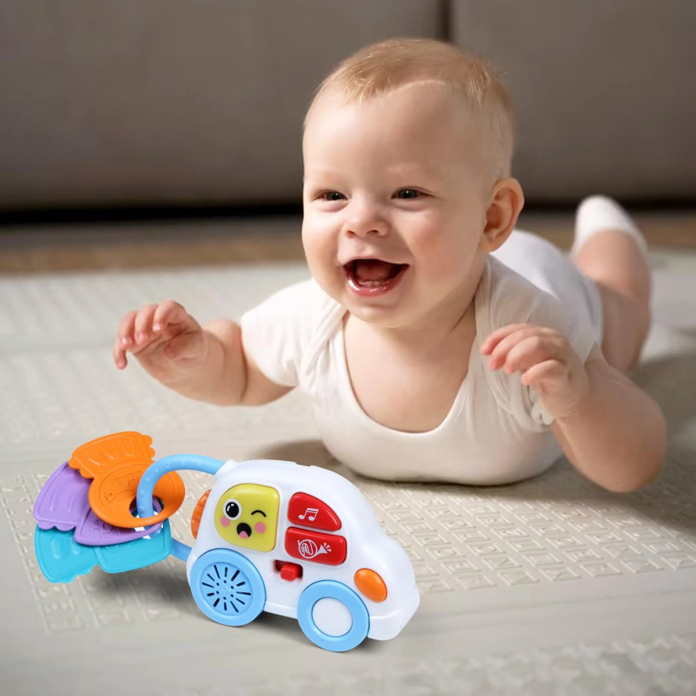 Little Angel Baby Toys Fun Car With Music Light Cute Keys For Infants
