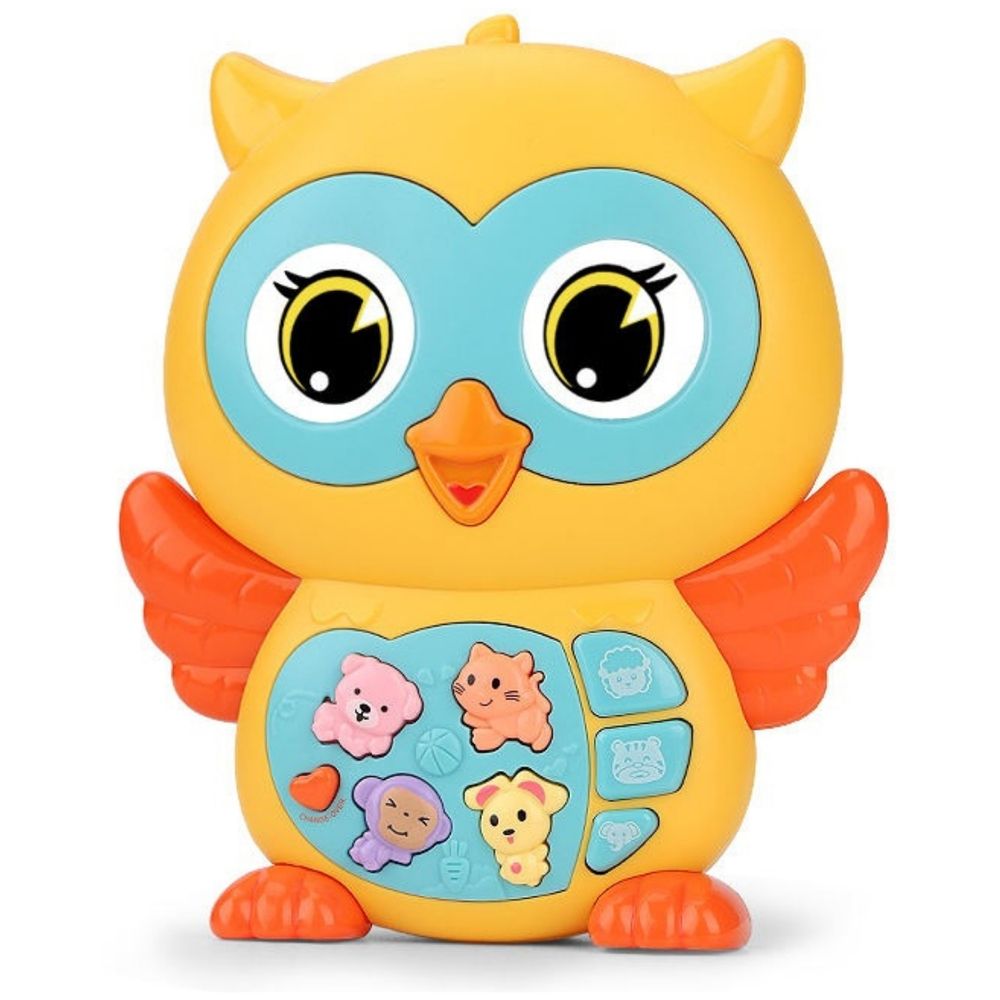 ليتل أنجل - لعبة بومة موسيقية صغيرة مع أضواء وأصوات - أصفر