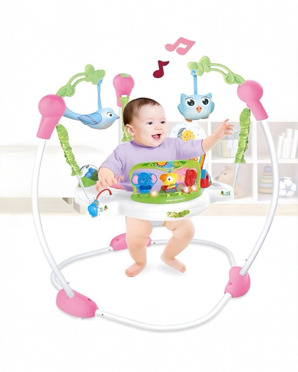 Little Angel Baby Jumper Activity Center Bouncer Seat - Pink